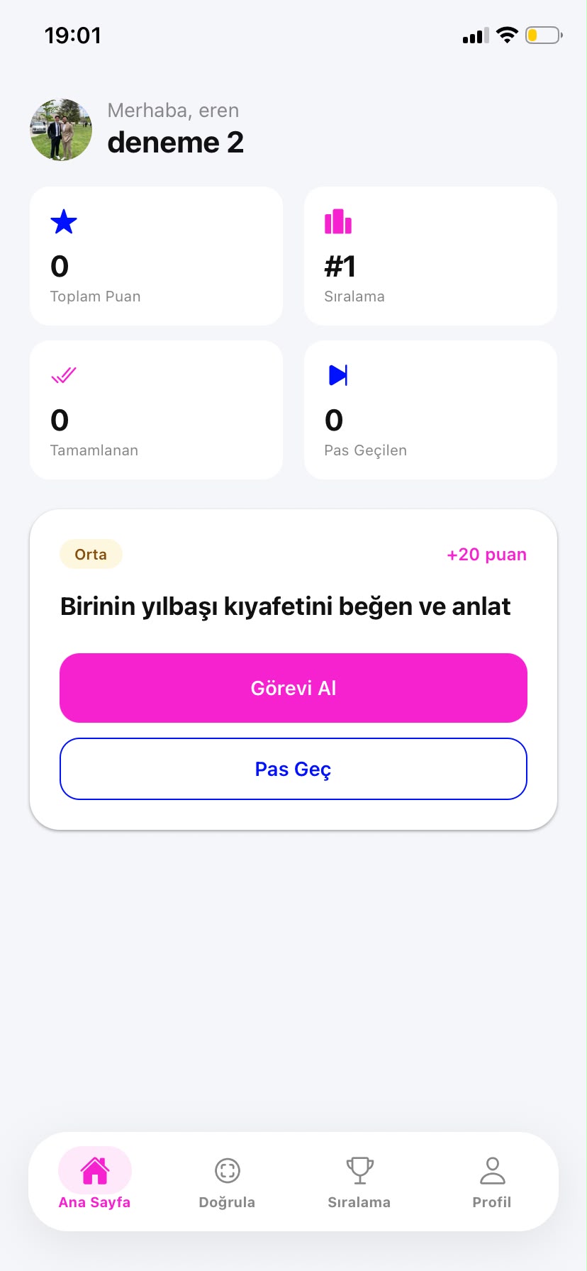 Socialvibe uygulama ekranı